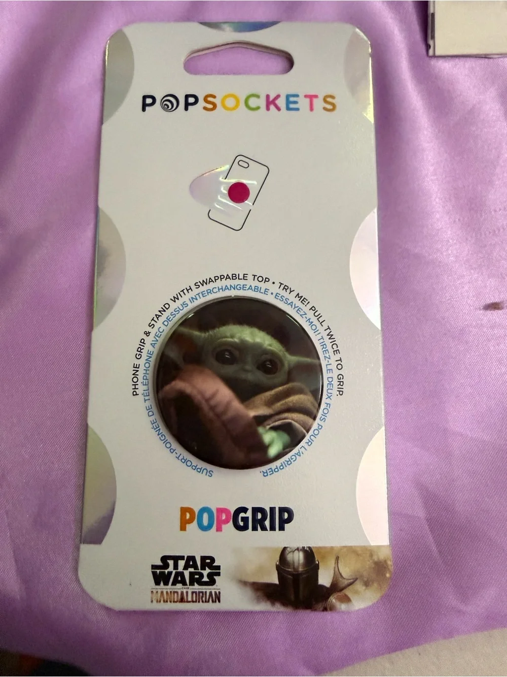 PopSockets PopGrip Star Wars The Mandalorian Baby Yoda Phone Grip - Green/Brown
